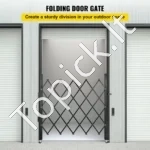 Vienpusis sulankstomas apsauginis vartaičiai (single folding security gate) 131 x 108 cm, 8,1 kg - Image 2