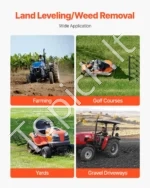Vilkimo akėčios / grandininis žemės lygintuvas 1220 x 1220 mm (4 x 4 pėdos) su tempimo strypu ATV ir traktoriams - Image 6