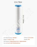 Viso namo vandens filtro pakaitinė kasetė / Silifoso filtracija (11,5 x 50,7 cm) - Image 7