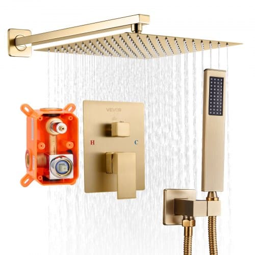de2FBGSAZDPHSZHL2G6DA001V02Fgoods_img-v22Fshower-system-m100-1.2.jpg Šlifuoto aukso dušo maišytuvo komplektas su 305 mm kvadratine lietaus dušo galvute ir rankiniu purkštuvu - Image 1
