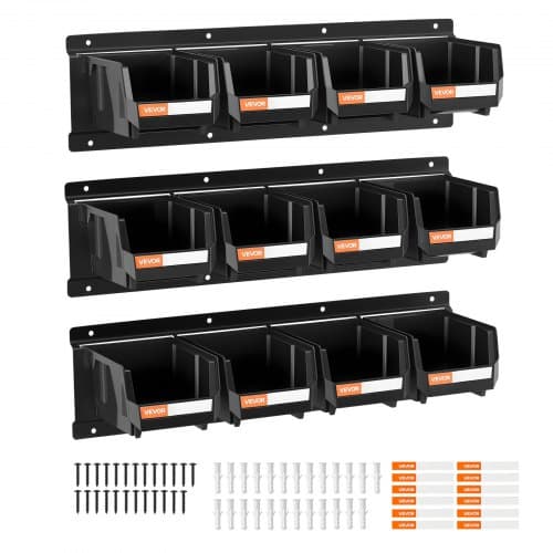 de2FBGSWLXGDBGSWXS1FU001V02Fgoods_img-v22Fstorage-bins-m100-1.2.jpg Sieniniai plastikiniai organizatoriai su bėgeliais (12 dėžių, metaliniai laikikliai) - Image 1