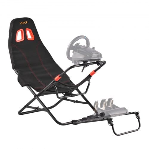 de2FBXSZCLYYSXHKARTGU001V02Fgoods_img-v12Fracing-wheel-stand-m100-1.2.jpg Perkeliamas simuliatoriaus vairavimo stovas su integruota sėdyne, Logitech G923/G920/G29“, „Thrustmaster T248P“, „Fanatec“, „Hori“, „Mad Catz“ - Image 1
