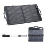 Sulankstomas saulės modulis 100 W, 16 BB N tipo dvifazis monokristalinis saulės modulis su įkrovikliu