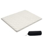 Sulankstomas japoniškas tatami futono čiužinys 9 sluoksnių baltas (Queen dydžio)