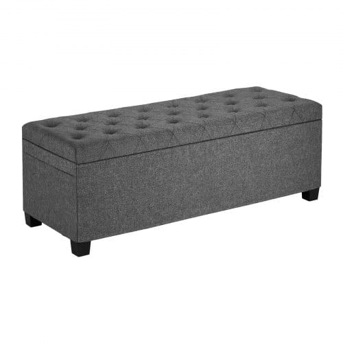 de2FBYWSZYXTK404GT90L001V02Fgoods_img-v22Fstorage-bench-m100-1.2.jpg Pilkas minkštas suoliukas-dėžė daiktams laikyti (110 x 40 x 40 cm) - Image 1