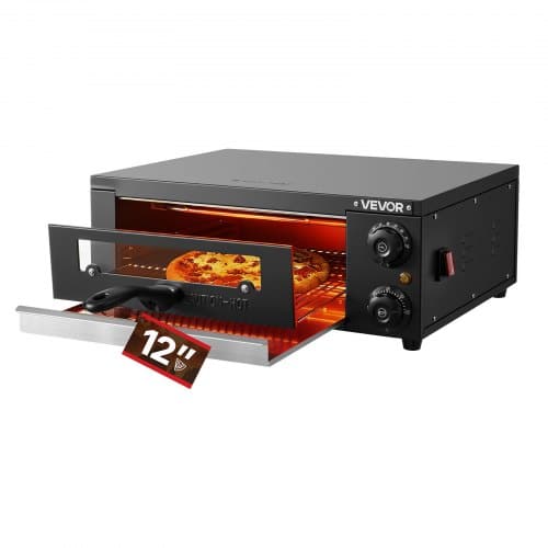 de2FCLMDRPSLDCSXUXGHY001V22Fgoods_img-v12Felectric-pizza-oven-m100-1.2.jpg Elektrinė picų krosnelė – stalviršio picos kepimo krosnelė su 1450W galia ir laikmačiu - Image 1