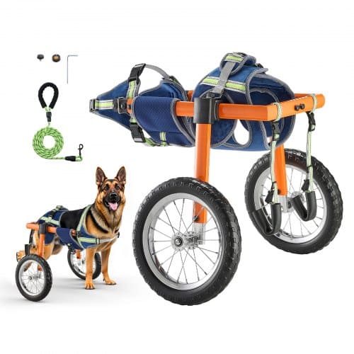 de2FCWLYLLSTDHXL2W9B4001V02Fgoods_img-v22Fdog-wheelchair-m100-1.2.jpg Didelių Šunų Vežimėlis Galinėms Kojoms 21,7–39,9 kg Reguliuojamas - Image 1