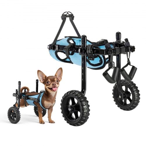de2FCWLYLLSTXHXSMLDHY001V02Fgoods_img-v22Fdog-wheelchair-m100-1.2.jpg Reguliuojamas vežimėlis užpakalinėms šuns kojoms (iki 10 kg, X-Small) - Image 1