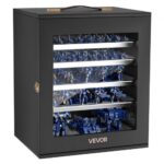 Medinių miniatiūrų ir kolekcinių modelių dėklas su 5 lentynomis ir magnetine sistema (1:1750–1:2000 skalė) 370 x 300 x 435 mm