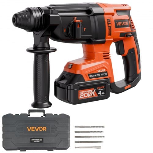 de2FDC20WSDC28MMG9H4B001V22Fgoods_img-v22Fhammer-drill-m100-1.2.jpg 20V akumuliatorinis SDS-Plus bešepetėlis perforatorius / gręžtuvas (1200 aps./min., 4 funkcijos) - Image 1