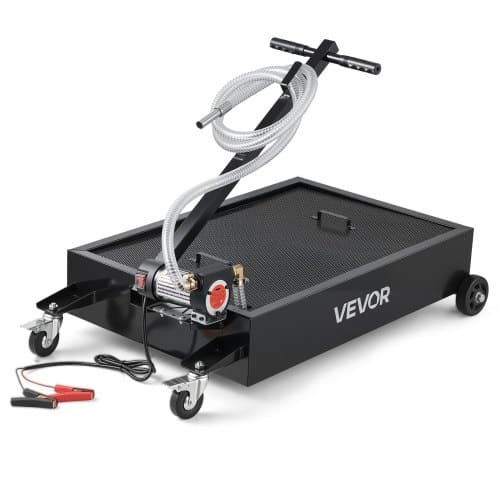 de2FDDQCPYPHS15GXFRN4001V92Fgoods_img-v12Foil-drain-pan-m100-1.2.jpg Žemo profilio tepalų surinktuvas – 57 litrų talpos mobili alyvos keitimo vonia su elektriniu siurbliu - Image 1
