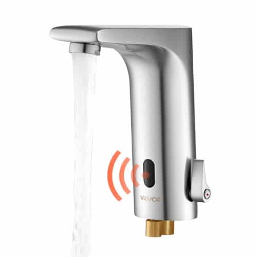de2FDLTLRXSBZDFTHQD5Y002V92Fgoods_img-v22Ftouchless-bathroom-sink-faucet-m100-1.2.jpg Automatinis bekontaktis vonios praustuvo maišytuvas 160 x 54 x 165 mm su judesio jutikliu ir šlifuoto nikelio apdaila - Image 1