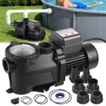 Baseino siurblys 550W, 14 000 l/h galingas vieno greičio vandens siurblys su laikmačiu