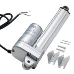 12V linijinė pavara, eiga 152.4 mm, 3000N (IP65 vandeniui atspari)