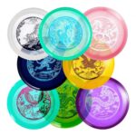 8 dalių lėkščiasvydžio (disko golfui) rinkinys su tiksliais matmenimis, puteriu, vidutinio nuotolio diskais ir draiveriais