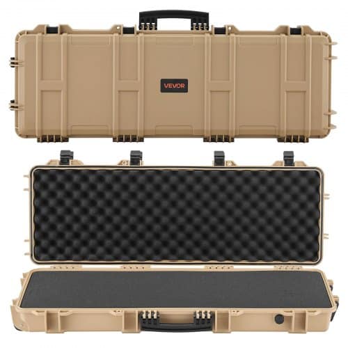 de2FFSYZBQH40127WY6H3001V02Fgoods_img-v32Fhard-rifle-case-m100-1.2.jpg Kietas dėklas ginklams 1016 mm, IP67 vandeniui ir dulkėms atspari apsauginė koffer su ratukais, chaki spalvos - Image 1