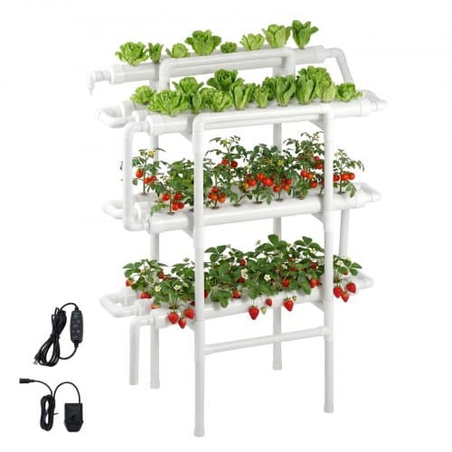 de2FGDSPZZXT90K33TJEI001V22Fgoods_img-v12Fhydroponic-grow-kit-m100-1.2.jpg Hidroponinė sistema 90 vietų 3 pakopų UPVC vamzdžių su laikmačiu 980 x 460 x 1280 mm - Image 1