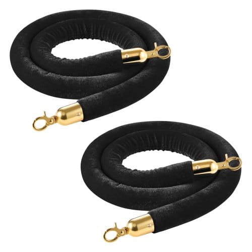 de2FGLZSSPJ5FTJGQ4KCM001V02Fgoods_img-v12Fvelvet-stanchion-rope-m100-1.2.jpg Barjerinis aksominis lynas 1,5 m su aukso spalvos kabliukais, 2 vnt. - Image 1