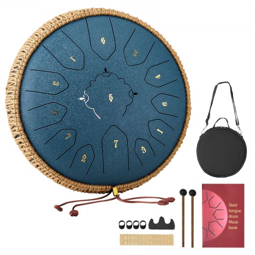 de2FGSGZQSGSG13Y2EWFE001V02Fgoods_img-v12Ftongue-drum-m100-1.2.jpg Plieninis liežuvėlinis būgnas, 30,5 cm, 13 natų, C mažoro tonacija, tamsiai mėlynas - Image 1