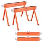 Sulankstomi darbiniai ožiai 2 vnt. – tvirtas 600 kg talpos suoliukas medienos apdirbimui 1085 x 550 x 730 mm