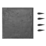 Dekoratyvinės sodo plytelės takeliams 8 vnt. 39,5 x 39,5 cm (pilka)