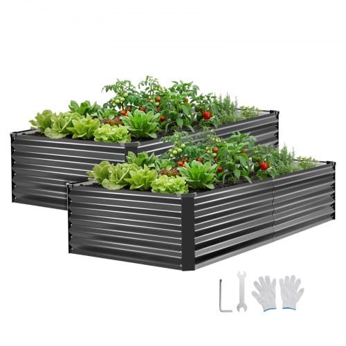 de2FJSFXZZC804011U9BZ001V02Fgoods_img-v12Fgarden-bed-m100-1.2.jpg Pakelta cinkuota sodo lysvė 203 x 102 x 46 cm, stačiakampis metalinis augalų konteneris kiemui - Image 1
