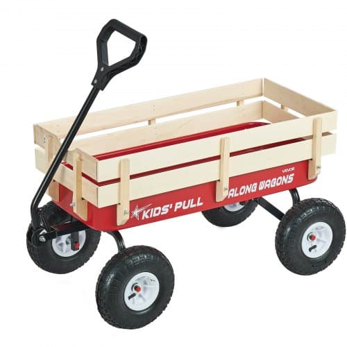 de2FJSMZKETTLC392SYQ1001V02Fgoods_img-v12Fkids-wagon-m100-1.2.jpg Vaikiškas vežimėlis-ragatkę su medinėmis panelėmis ir ratukais iki 150 kg - Image 1