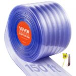 Skaidri PVC juostinė užuolaida, ritinys 45.72 m x 30.5 cm (su grioveliais)