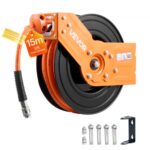 Automatinis susisukantis oro žarnos riteklis 15 m su hibridine žarna ir sieniniu laikikliu