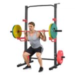 Svorio treniruoklis krepšys namų sporto salei jėgos pratimams ir štangos treniruotėms 205 cm aukščio iki 453,6 kg