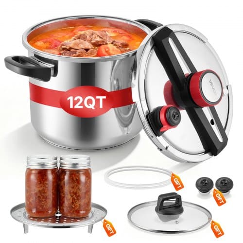 de2FLZYLGBXGSBSK7BYSO001V02Fgoods_img-v12Fpressure-cooker-m100-1.2.jpg Nerūdijančio plieno greitpuodis 11 l su garinimo grotelėmis ir stikliniu dangčiu - Image 1