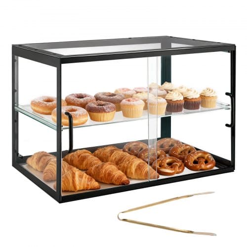 de2FMBZSJYKLJX2C29OHP001V02Fgoods_img-v22Fbakery-case-m100-1.2.jpg Konditerinė vitrina 2 lygių, 550 x 385 x 390 mm iš skaidraus akrilo su slankiojančiomis durelėmis - Image 1