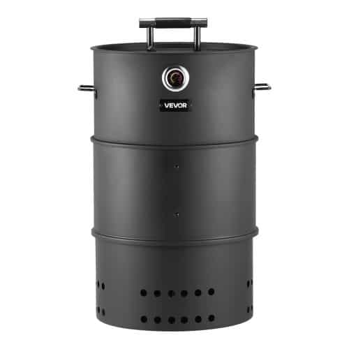 de2FMTYXLYTGS185KKVVN001V02Fgoods_img-v22Fcharcoal-smoker-m100-1.2.jpg Vertikalus anglinis rūkyklos-grilio stovas, 470 mm, su grotelėmis ir kabliukais - Image 1