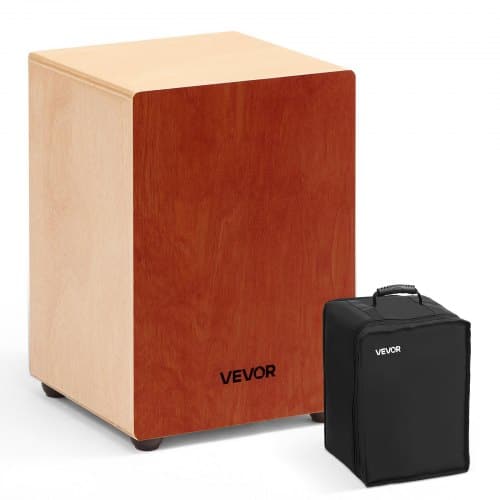 de2FMXGCGKJTXDBXXFWY8001V02Fgoods_img-v22Fbox-drum-m100-1.2.jpg Medinis perkusinis cajon būgnelis 305 x 305 x 430 mm, su vidinėmis gitaros stygomis ir kelioniniu krepšiu - Image 1