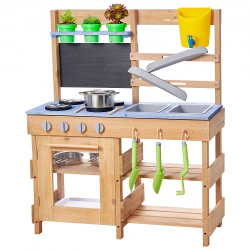 de2FNCFJDK30INCH4IR3Y001V02Fgoods_img-v32Fmud-kitchen-m100-1.2.jpg Vaikiška lauko virtuvėlė vaikams su sodinimo dėže ir priedais medinė 762 X 324 X 914 mm - Image 1