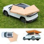 Automobilio markizė 270 laipsnių šoninė stogelio palapinė kempingui SUV 3,19 x 3,07 x 2,10 m UV50+