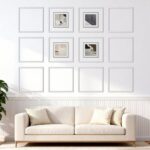 Sienų apdailos juostelių rinkinys 12 vnt. 51 x 51 cm polistirolo interjero dekorui