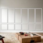 Sienų apdailos juostelių rinkinys 6 vnt  4,3 x 1,7 cm. polistirolo interjero dekorui