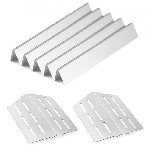de2FRQKLFHBBXG17VW3WC001V02Fgoods_img-v22Fgrill-flavorizer-bars-m100-1.2.jpg Kepsninės aromatizatoriai ir kaitinimo plokštelės 7 dalių rinkinys Weber Genesis 300, 5 x Aromatizatoriai, 2 x Kaitinimo plokštelės - Image 1