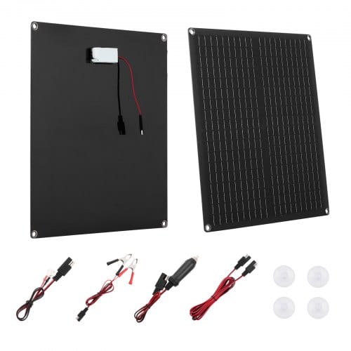 de2FRXBXLDJG30WNUWQDR001Y32Fgoods_img-v32Fsolar-battery-trickle-charger-m100-1.2.jpg 30W 12V saulės baterijos įkroviklis ir palaikymo elementas 460 x 395 x 25 mm su monokristaliniais elementais ir IP67 atsparumu vandeniui - Image 1