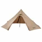 Dvivietė piramidės tipo palapinė (hot tent) su krosnelės anga, 3,2 m skersmens