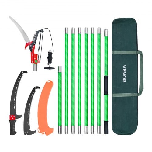 de2FSDXZJBXZZK8M58IMZ001V02Fgoods_img-v22Fpole-saw-m100-1.2.jpg Teleskopinis medžių genėtuvas 215–809 cm su žirklėmis ir pjūklu - Image 1