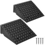 Tvirtas guminis nuvažiavimo rampų komplektas 2 vnt. su 3.175 tonų keliamąja galia ir 17.8 cm pakilimo aukščiu