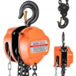 2 tonų rankinė grandininė kėlimo gervė 150 x 130 x 155 mm su 6 m ilgio G80 cinkuota grandine ir dviguba stabdžių sistema
