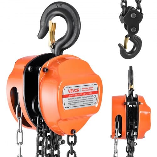 de2FSJSLHL3T20FTM28SX001V02Fgoods_img-v22Fmanual-chain-hoist-m100-1.2.jpg 3 tonų rankinė grandininė kėlimo gervė su 6 m ilgio G80 cinkuota grandine ir 360 laipsnių besisukančiais kabliais - Image 1