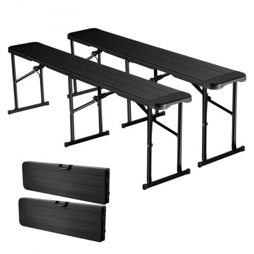 de2FSLKZDYDZYHS26CTWH001V02Fgoods_img-v22Ffolding-bench-m100-1.2.jpg Plastikinis sulankstomas suoliukas (2 vnt. rinkinys), juodos spalvos,1825 x 280 x 430 mm - Image 1