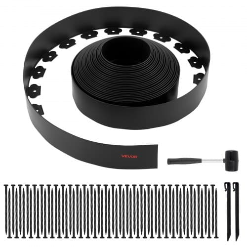 de2FSLPZ66FT4INCGWH0J001V02Fgoods_img-v22Fplastic-garden-edging-m100-1.2.jpg Plastikinė vejos ir gėlynų krašto juosta 2000 x 10 cm su tvirtinimo kuoliukais bei pagrindo kuolais - Image 1