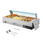 Komercinis elektrinis maisto šildytuvas 1500W, nerūdijančio plieno