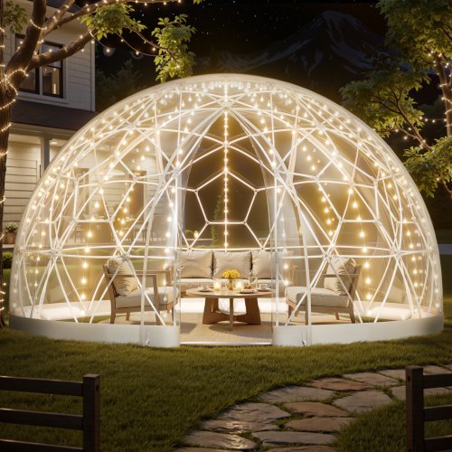 de2FTMXKZP15YCPV9YAGP002V02Fgoods_img-v32Fgarden-dome-igloo-m100-1.2.jpg Skaidrus sodo kupolas palapinė 457 x 290 cm 10–14 asmenims, geodezinis lauko paviljono burbulas - Image 1