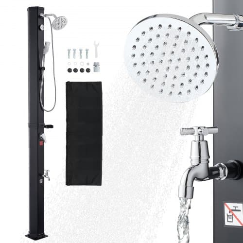 de2FTYNLYQHSPVCL8QSDL001V02Fgoods_img-v22Fsolar-heated-shower-m100-1.2.jpg Saulės dušas 40 l, sodo dušas 2290 mm, lauko dušas - Image 1